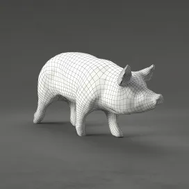 Pig low poly